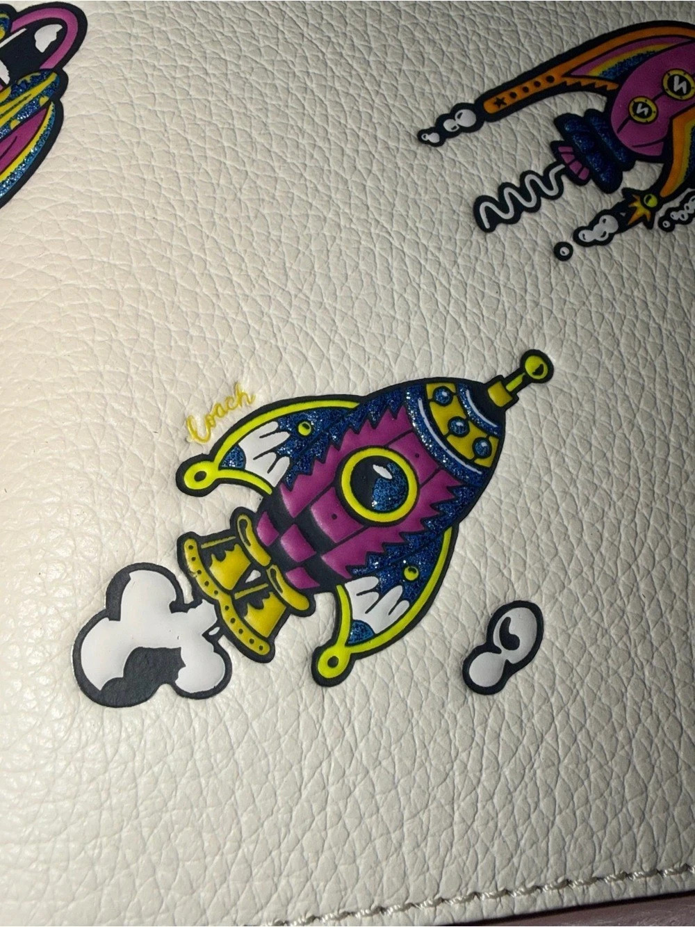 Coach Rocket Notebook Cover in White NWT - Picture 5 of 8